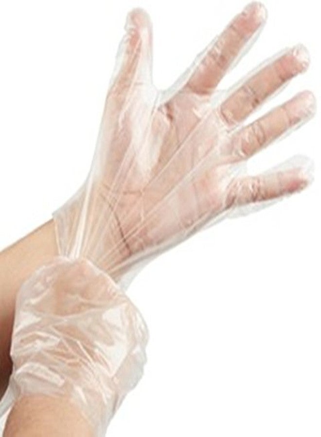 WELLSTAR Disposable Transparent Clear Plastic Gloves Pack of 1000 Pieces - Image 2